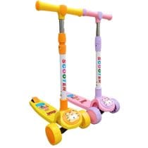 Monopatin amarillo diseño tigre