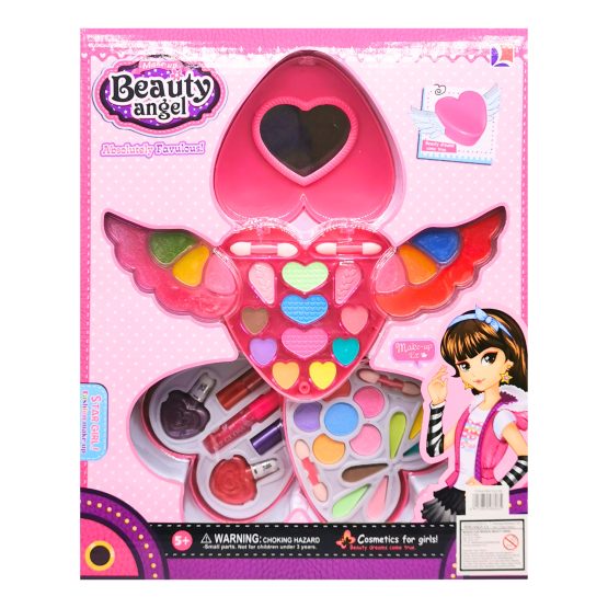 Maquillaje infantil quintuple corazon 12.5x13x6 cm