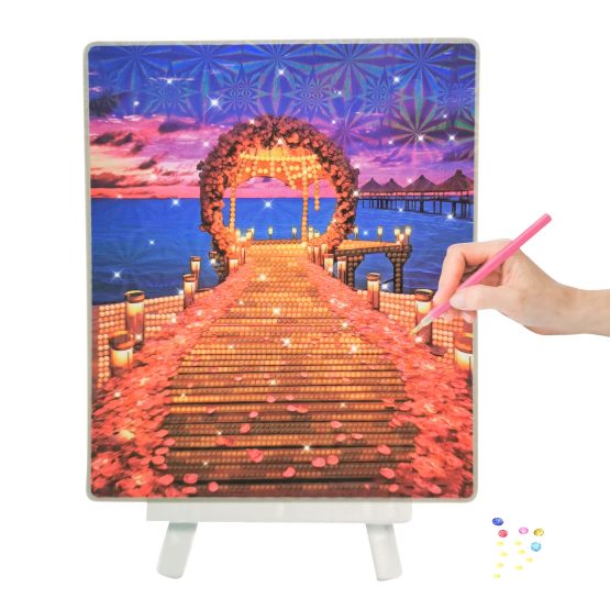 Diamantes para decorar cuadro grande 21×25 cm