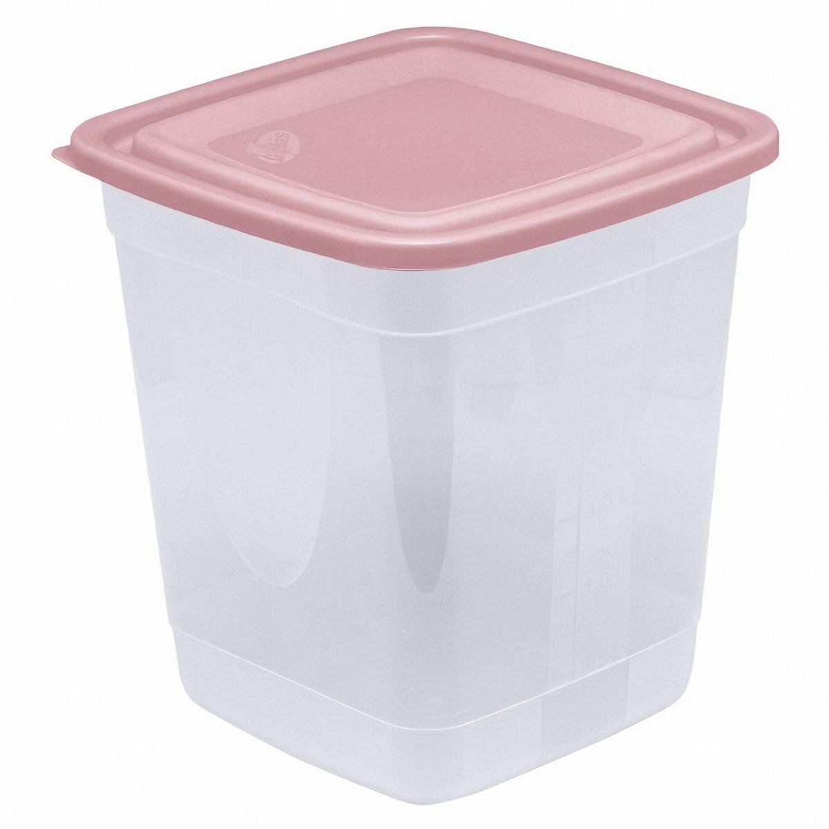 Tupper de plastico cuadrado con tapa 3.75 litros – ABC
