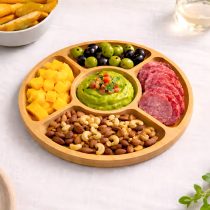 Copetinero de bambu 5 divisiones 24cm