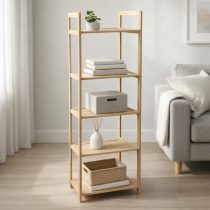 Organizador de madera 5 estantes 35x25x100 cm