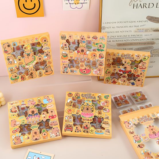 Stickers capibara set x96 17×17 cm