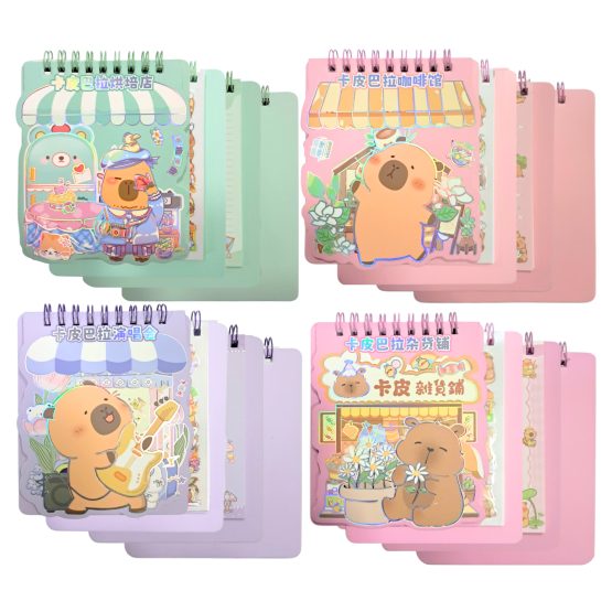 Stickers labubu/capibara libreta