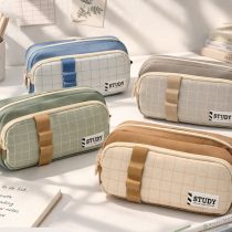 Cartuchera diseño cuadrícula Study