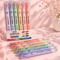 Resaltadores doble punta patitas x6