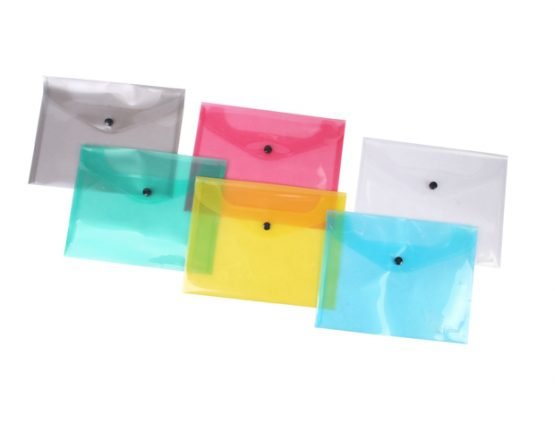 Sobre pvc a5 c- boton plus office-omega