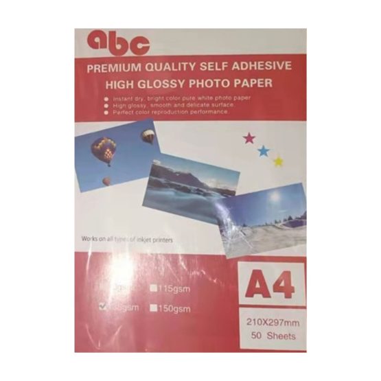 Papel fotografico adhesivo a4