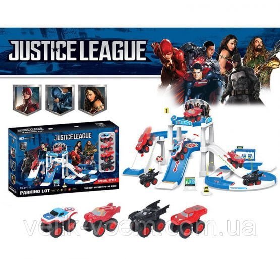 Parque infantil c- autitos justice leagu