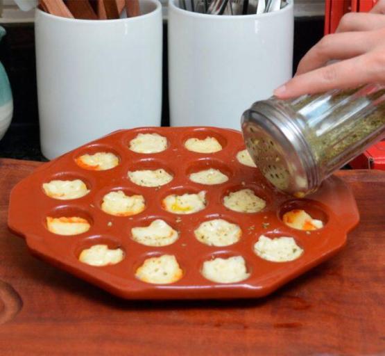 PLATO PROVOLONE 19 PORCIONES TERRACOTA