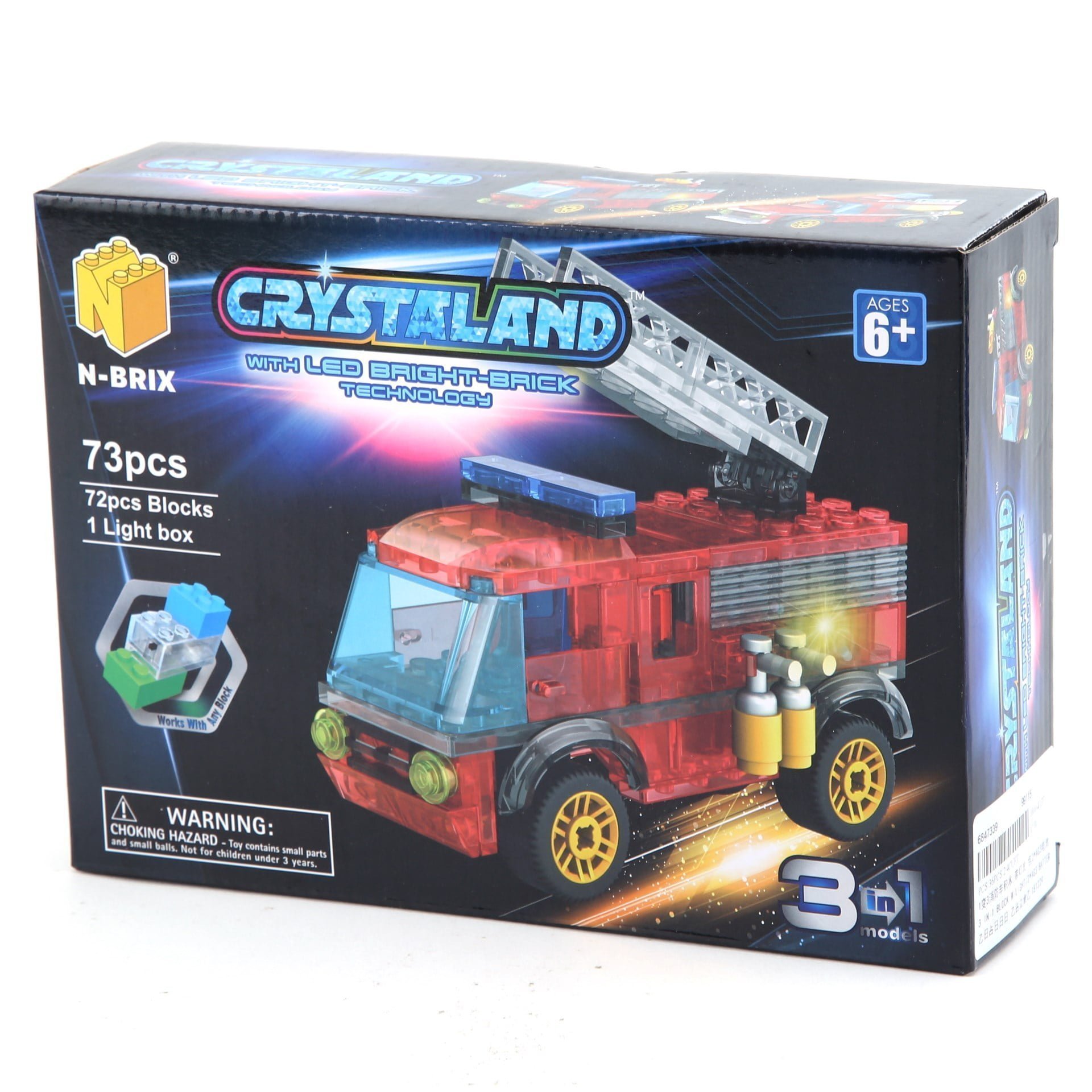 Blocks 73 piezas c/ luz 3 en 1