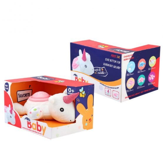 Dormidera peluche unicornio c-luz