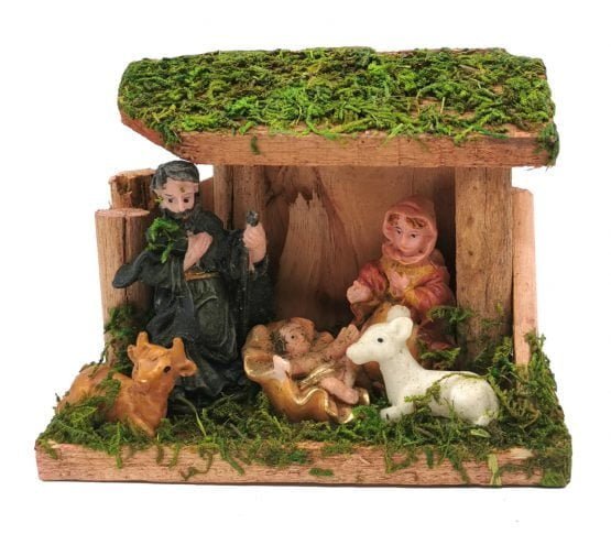 Pesebre chico c-6 piezas en caja