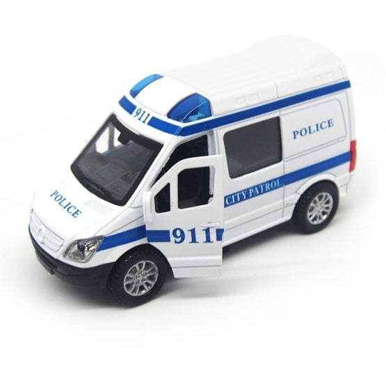 Camioneta policia luz sonido