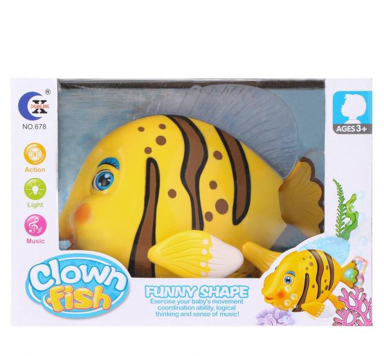 Didactico pez  c-luz y sonido