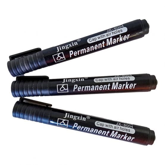 Marcador perman beifa negro-azul-rojo