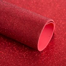 Goma eva con brillantina roja