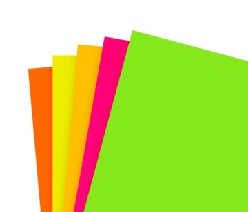 Papel afiche fluo  amarillo