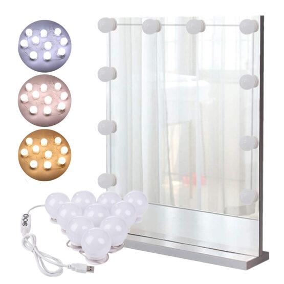 Luces led guirnalda x 10 para espejo