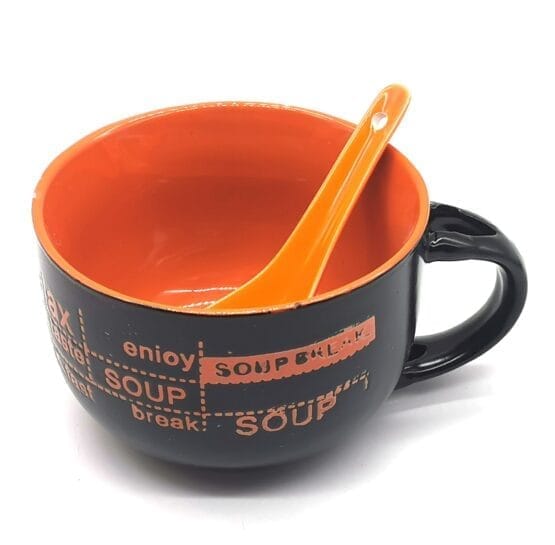 Tazon sopero con cuchara