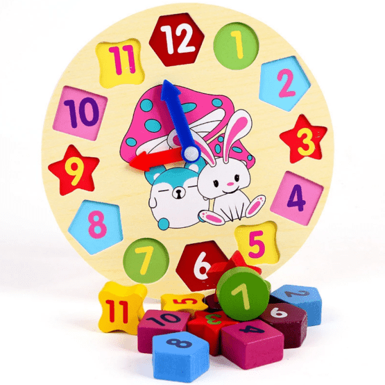 Puzzle de madera enhebrar 18x18cm