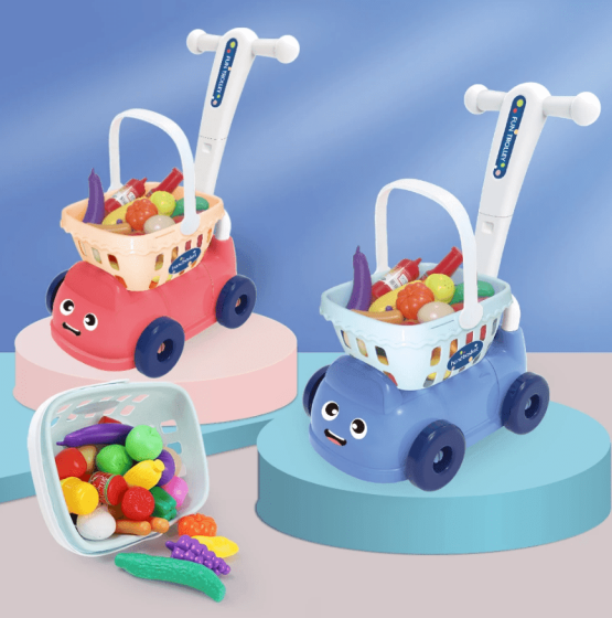 Carrito de compras con frutas 49*34*26