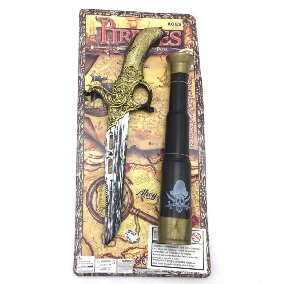Set pirata 2 piezas catalejo y espada