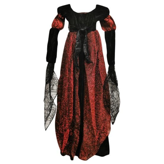 Disfraz vampira vestido cuello alto