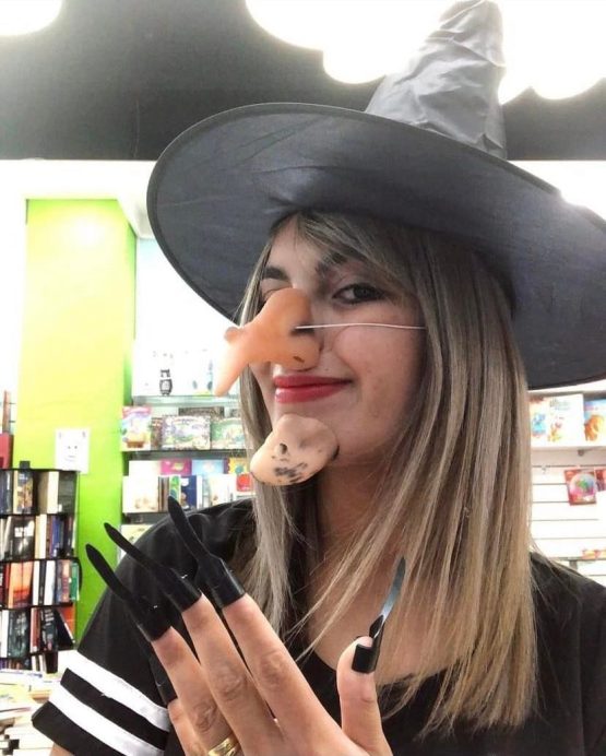 Gorro bruja c/accesorios bolsa