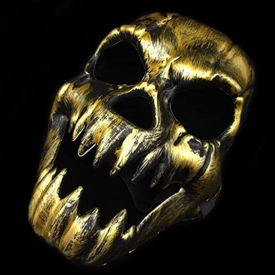 Mascara plastico calavera con brillo
