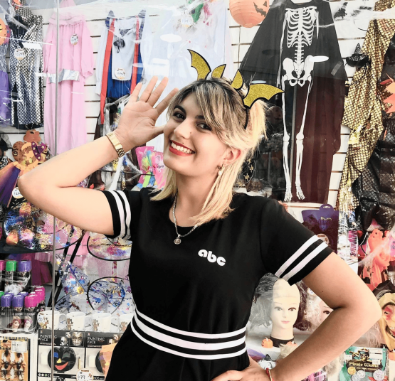 Tiara cuernos alitas eva brillantina