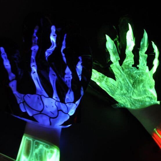Guante luminoso en bolsa