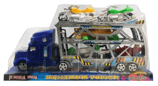 Camion friccion c/ 6 vehiculo en burbuja