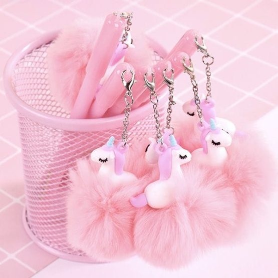 Boligrafo de gel con peluche