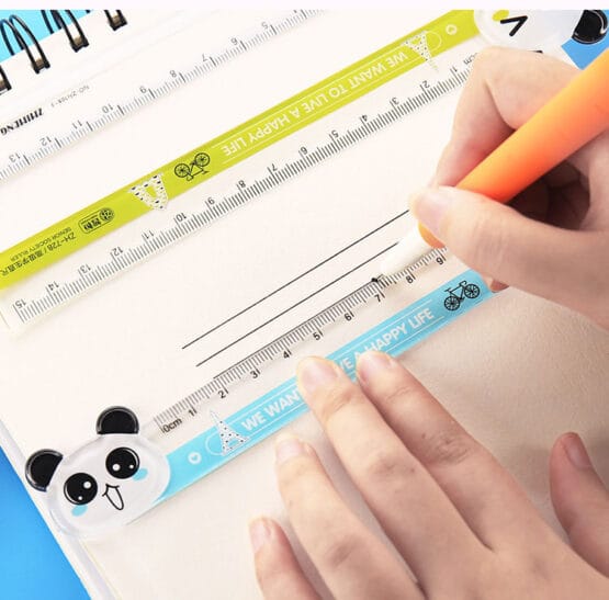 Regla de plástico e5