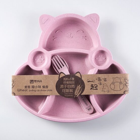 Plato en forma de gato