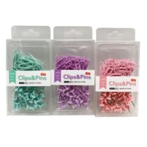 Clips y chinches colores