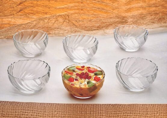 Compoteras de vidrio 6 pzas