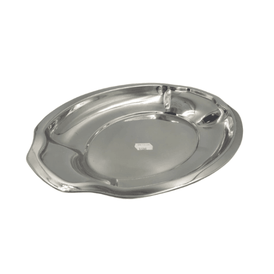 Bandeja acero inoxidable oval pequeña