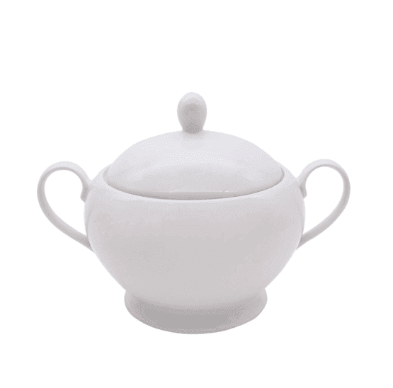 Azucarero c/tapa losa blanco