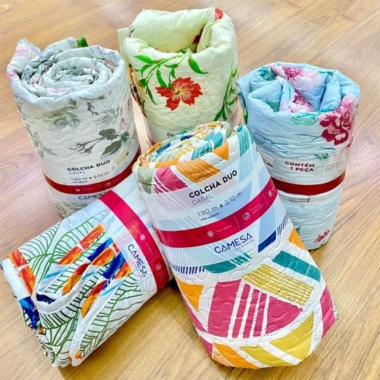 Colcha doble faz queen