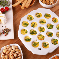 Provolonera ceramica blanca 19 porciones