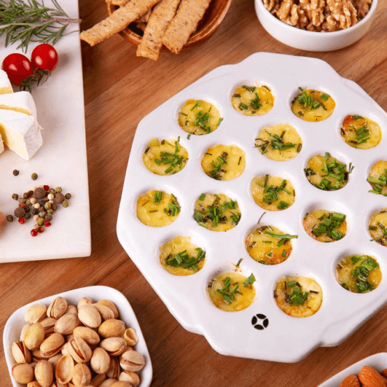 Provolonera ceramica blanca 19 porciones