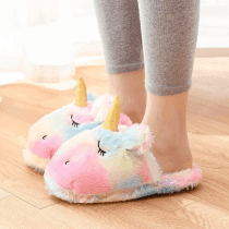 Pantuflas infantiles unicornio