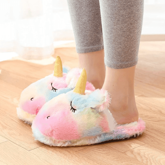 Pantuflas infantiles unicornio