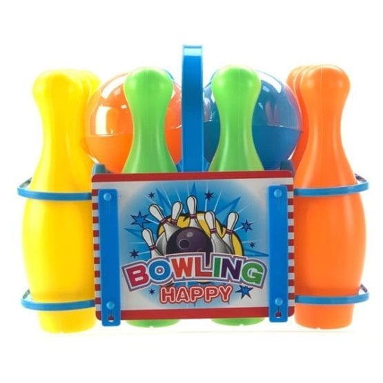 Bowling 12 piezas en canasto