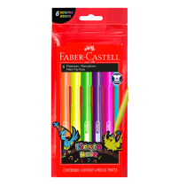 Marcadores faber neon x6