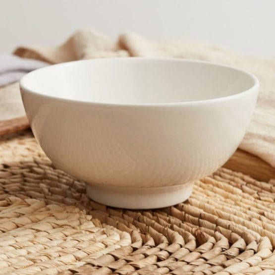 Compotera de ceramica blanca 12x6cm