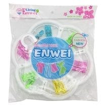 Colgante para ropa flor 18 palillos