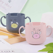 Taza dos manijas plastico diseño cangrejo